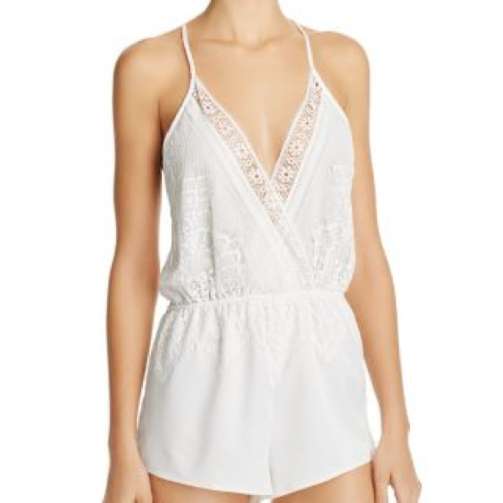 Genevive Charm Lace Chiffon Romper